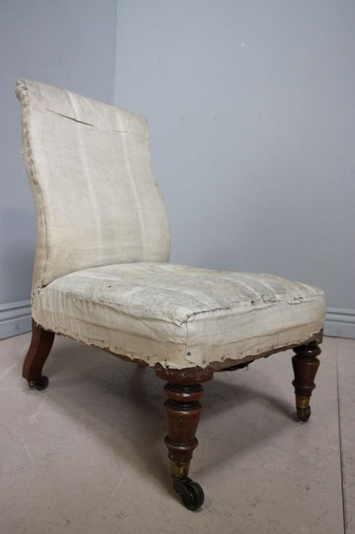 fig 1. Regency Antique Side Chair for Re-upholstery.