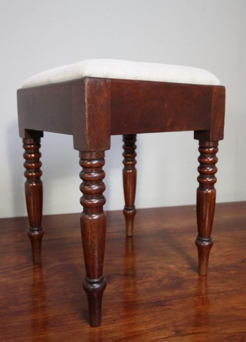 William IV Antique Mahogany Footstool