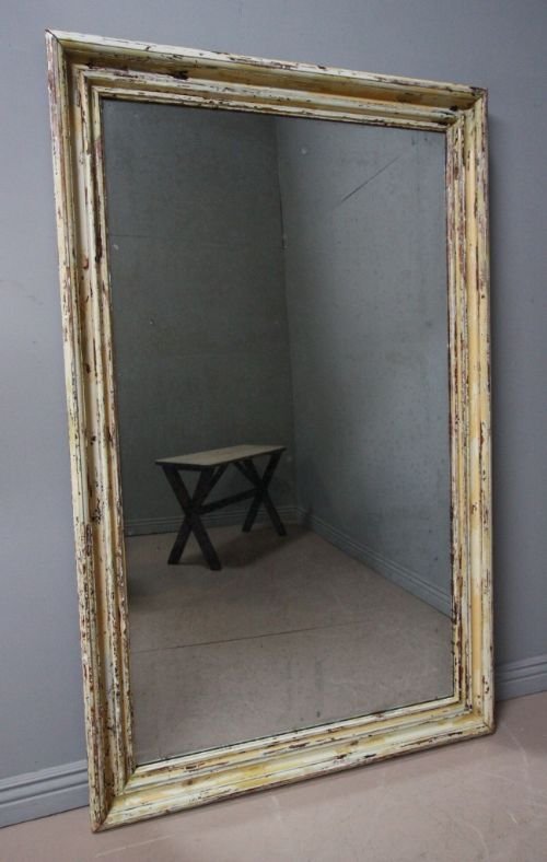 Huge Antique Victorian Architrave Mirror