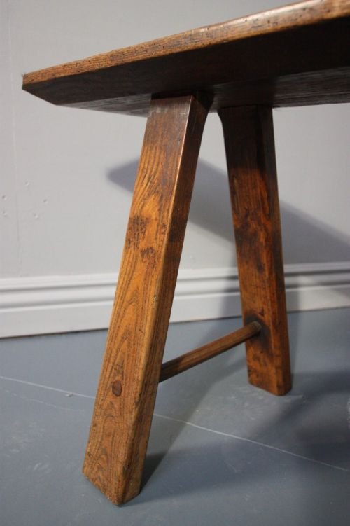 fig 1. Georgian Antique Elm Bench/Seat