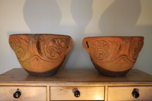 Huge Pair of Antique 'Compton' Garden Urns.