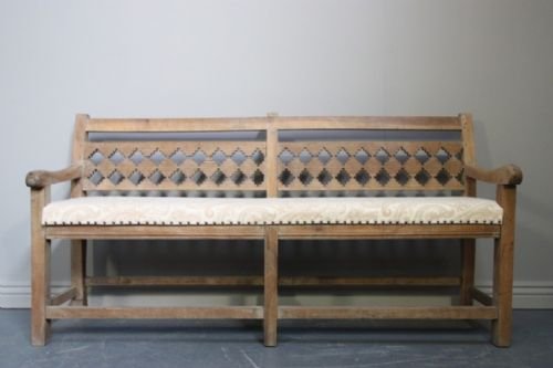 fig 1. Unusual Antique 19th Century Walnut Seat/Bench.