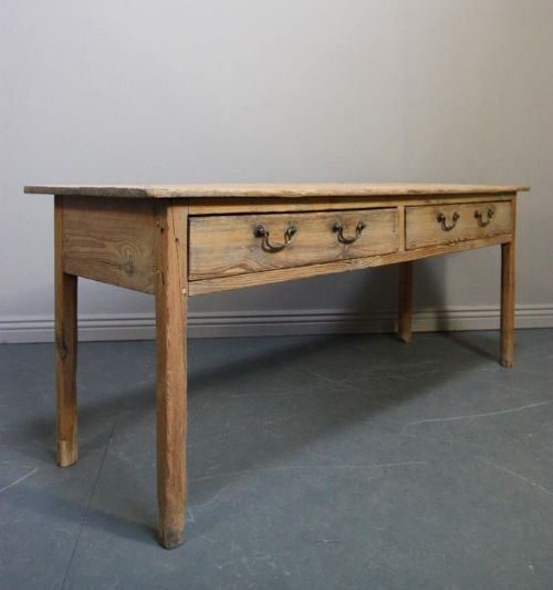 Georgian Antique Pine Dresser Base/serving Table.
