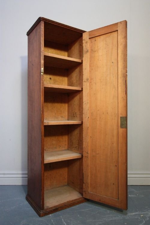 fig 1. Antique Victorian Gothic Pine Cupboard