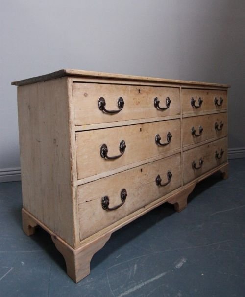 fig 1. Superb 19th Century Antique Pine Dresser Base.