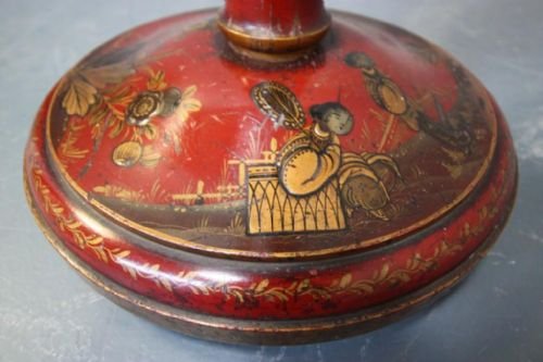 Edwardian Antique Chinoiserie Standard Lamp.