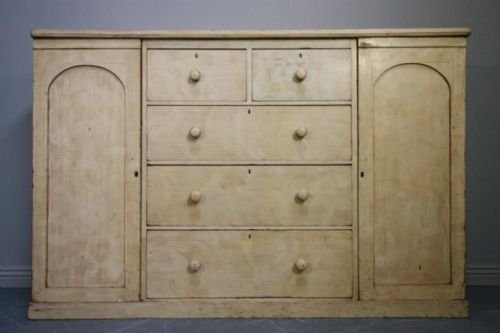 Regency Antique Painted Housekeepers Cupboard
