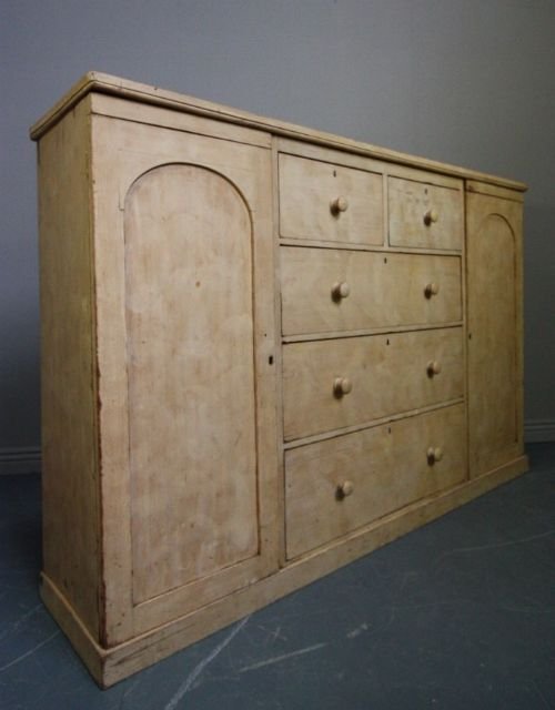 fig 1. Regency Antique Painted Housekeepers Cupboard