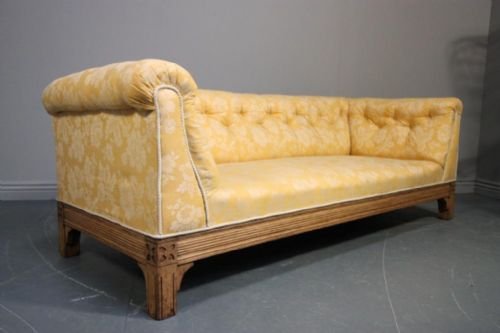 fig 1. Large Antique Chesterfield Sofa.