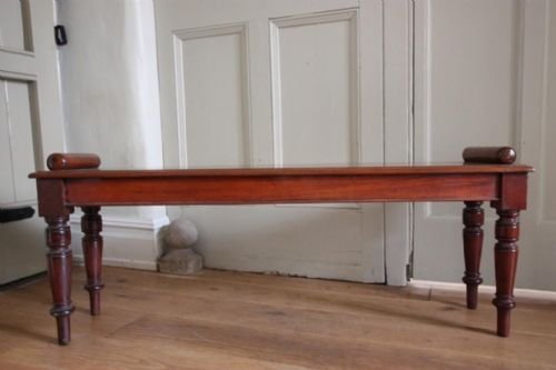 Antique Mahogany Window Seat of High Quality