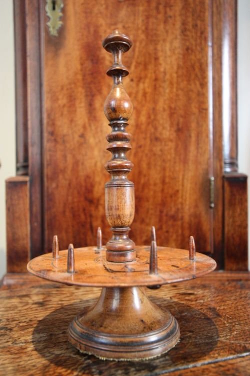 18th Century Fruitwood Cotton Reel Stand. Inc P+p