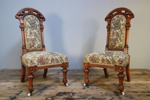 Pair of 19th Century Antique Quality Side Chairs.