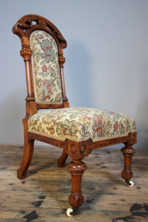 fig 1. Pair of 19th Century Antique Quality Side Chairs.