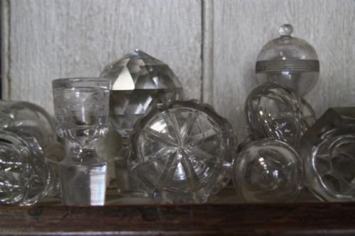 fig 1. Antique Glass Decanter Stoppers Collection (230)