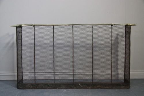 Antique Regency Brass Nursery Fire/spark Guard