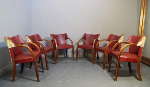 Set of Six Unique Antique Dining Chairs.