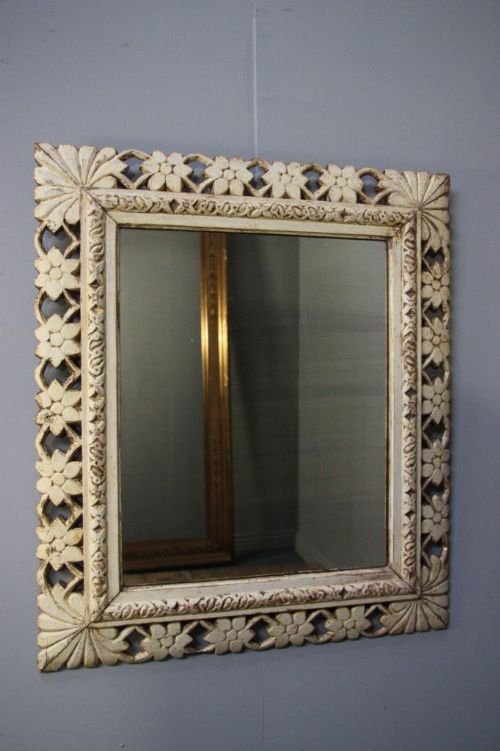 Beautiful Antique Carved Wall Mirror