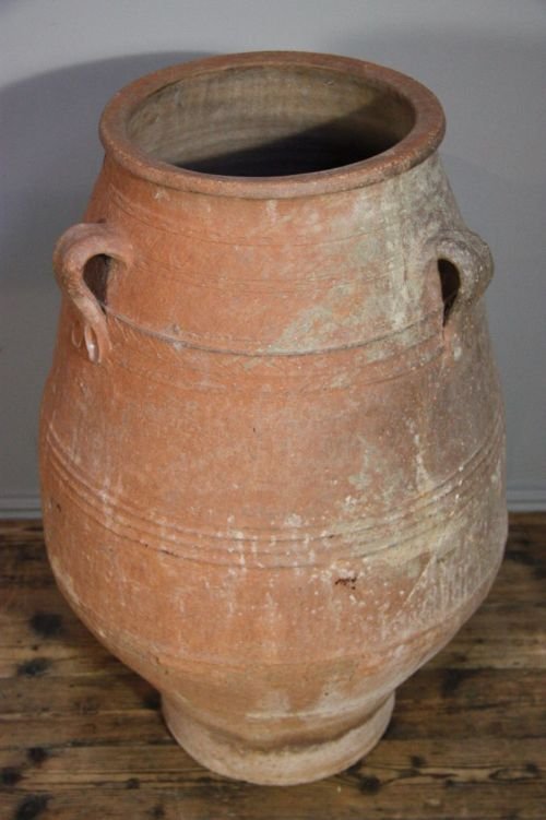 Tall Antique Terracotta Greek Urn