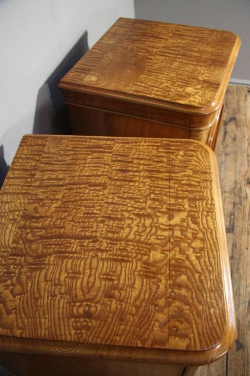 fig 2. Pair of Top Quality Antique Bedside Cabinets.