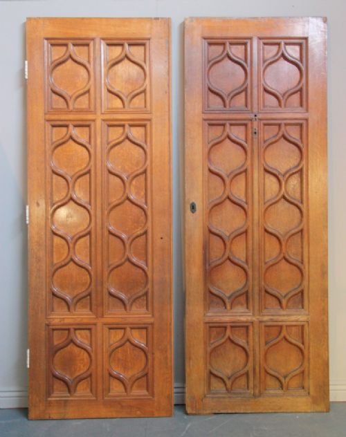 Superb Pair of Antique Oak Doors from Eaton Hall.