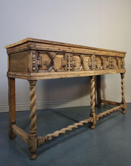 Antique Bleached Oak Dresser