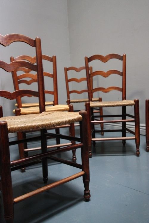 fig 1. Great Set of Fourteen French Antique Dining Chairs