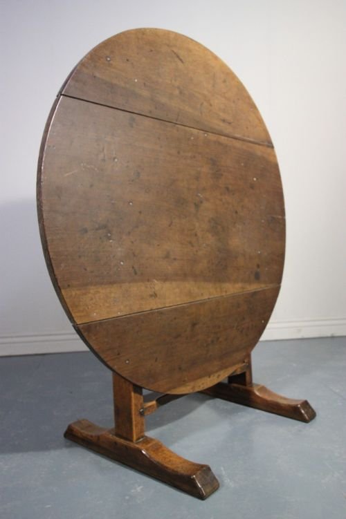 fig 1. French Antique Chestnut Vendange Dining Table.
