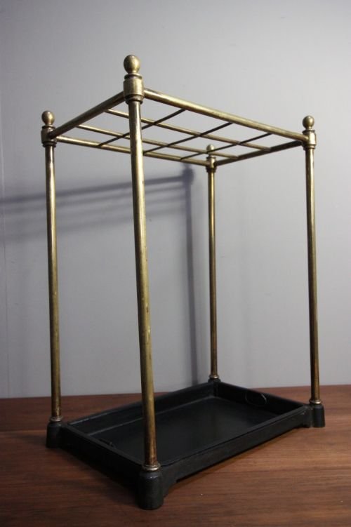 Regency Antique Brass & Iron Stick Stand.