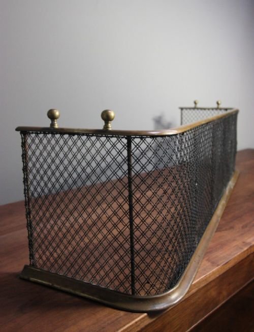 Mid Victorian Antique Fireplace Fender/guard.