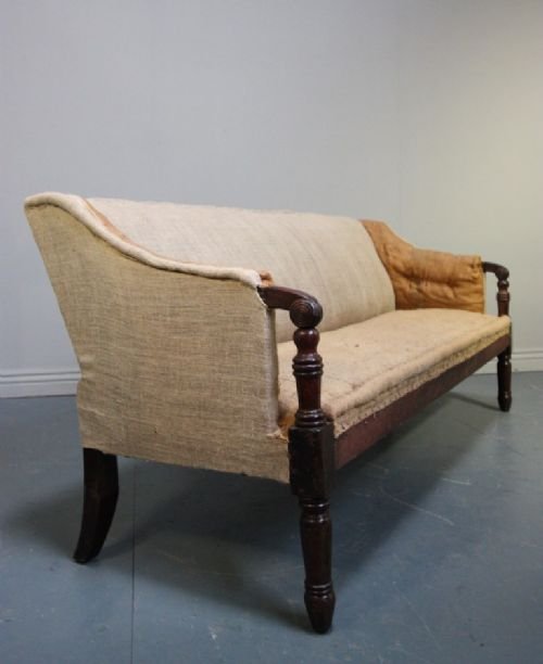 Quality Regency Antique Mahogany Sofa.