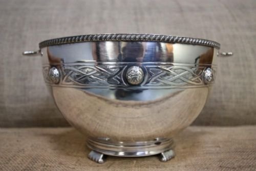 Edwardian Antique Silver Plated Punch Bowl.