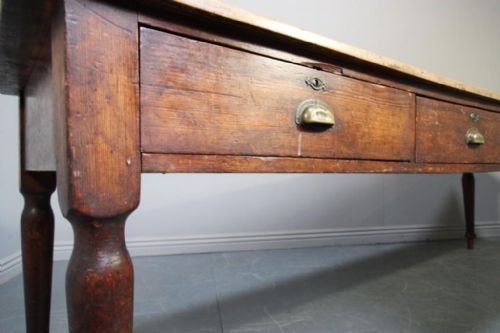 fig 2. Massive 19th Century Antique Sycamore Baking Table