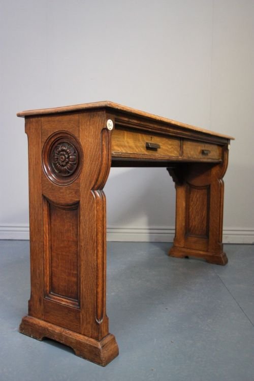 Quality Antique Oak Desk/ Console or Hall Table.