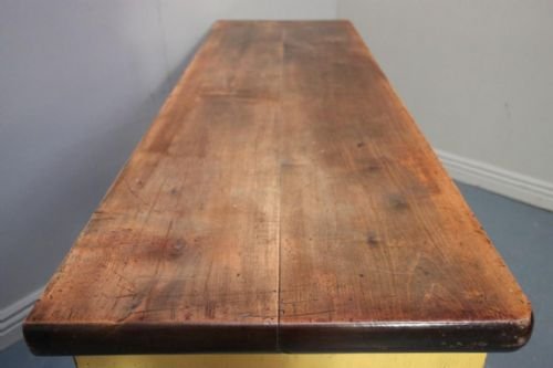 fig 1. Country Antique Painted Pine Kitchen Dresser Base