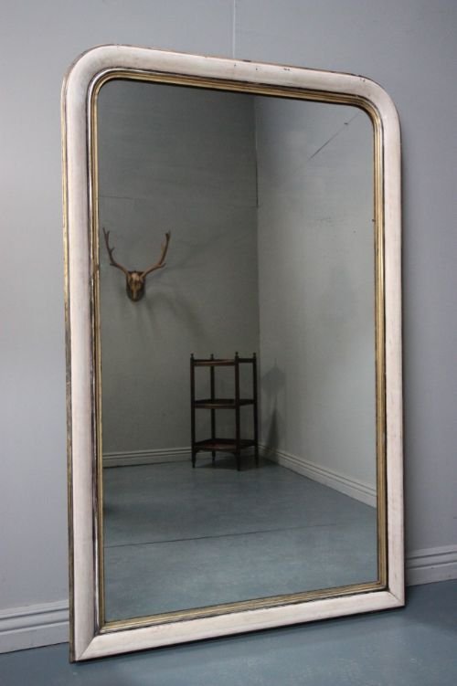 Huge Elegant Antique Gilt Mirror.