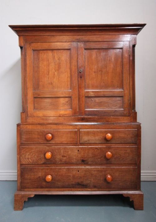 Georgian Welsh Antique Oak Cupboard.