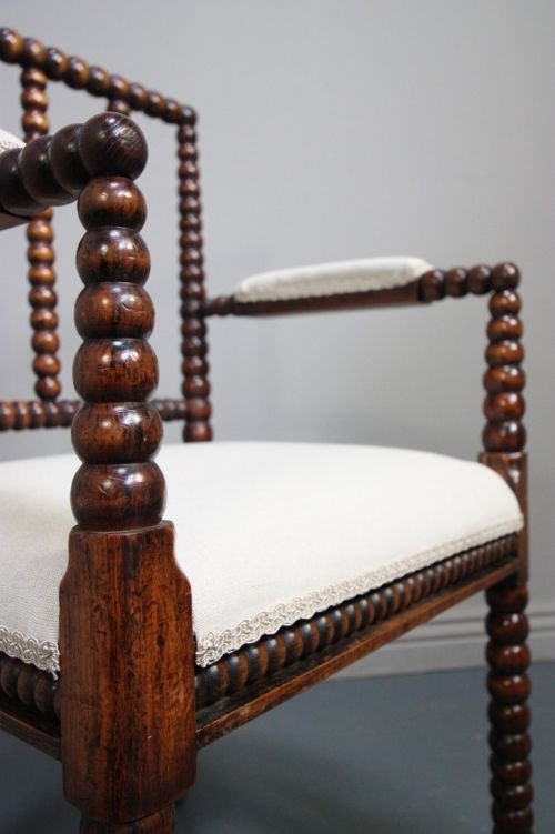 fig 1. William the Fourth Antique Bobbin Armchair.