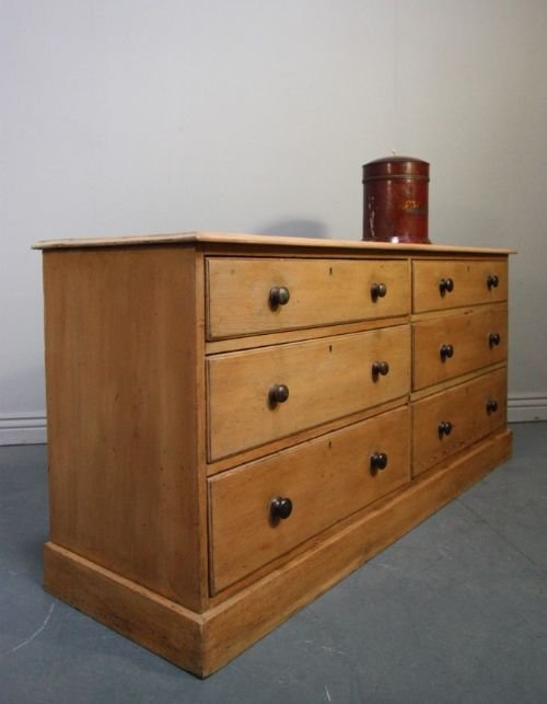 fig 1. Regency Antique Pine Flight of Drawers