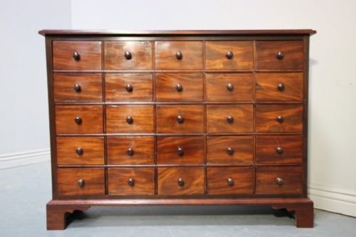 Georgian Antique Mahogany Apothecary Chest
