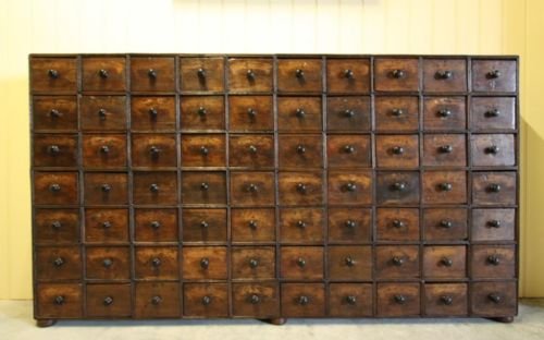 fig 1. Georgian Antique Oak Apothecary Chest
