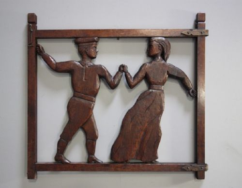 Unusual Antique Oak Stair Gate.