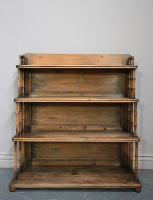 fig 1. Regency Antique Simulated Bamboo Bookcase