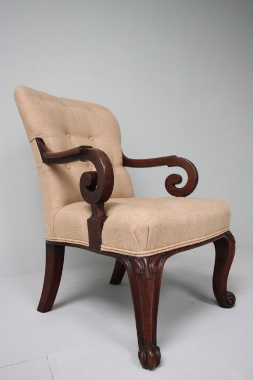 Regency Antique Mahogany Armchair.