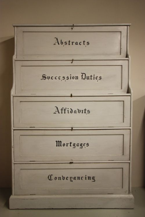 English 19th Century Solicitors Cupboard.