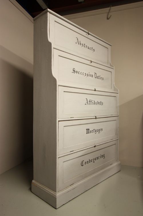 fig 1. English 19th Century Solicitors Cupboard.