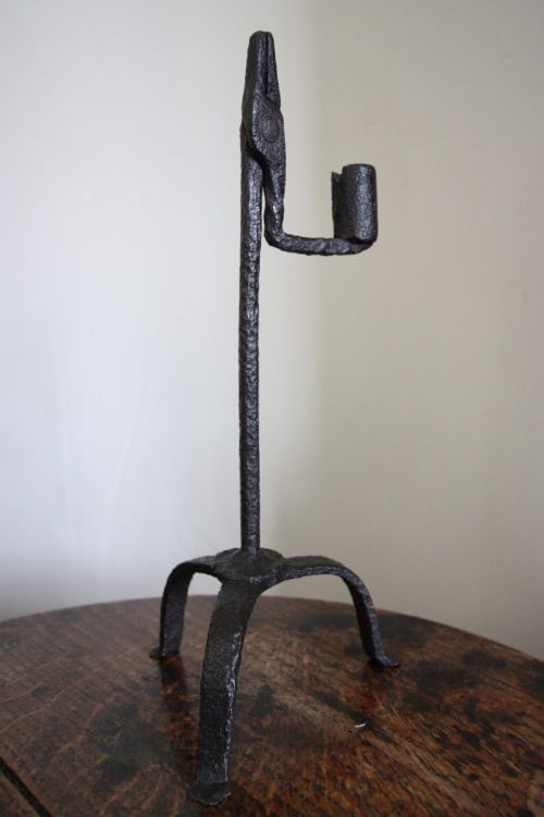 Georgian Antique Wrought Iron Rush Nip.