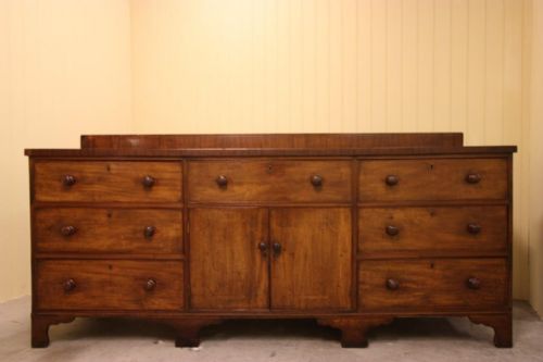 fig 1. Georgian Antique Mahogany Dresser Base.
