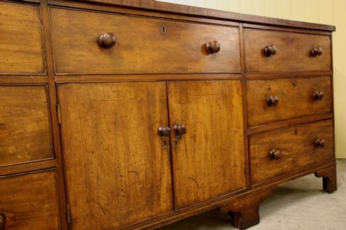 fig 2. Georgian Antique Mahogany Dresser Base.