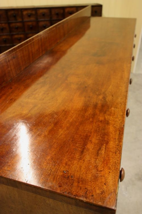 fig 3. Georgian Antique Mahogany Dresser Base.
