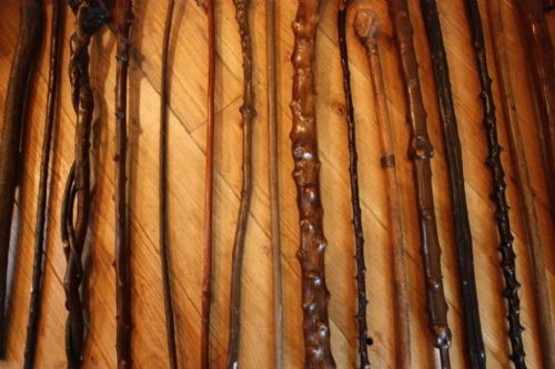 fig 2. Fabulous Collection of 21 Antique Walking Sticks.